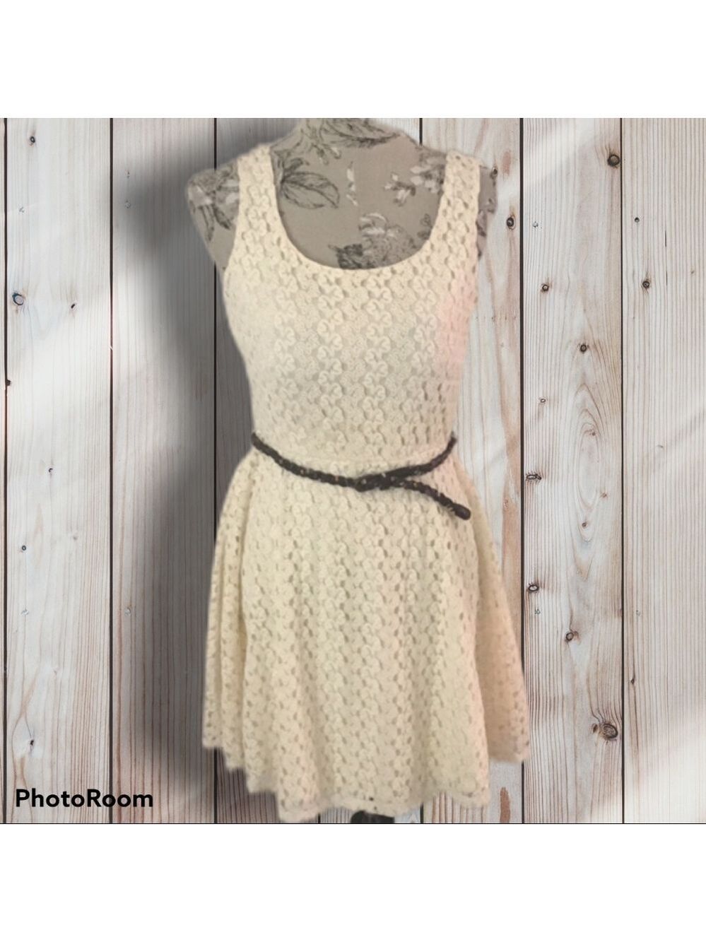 🆕 Lily Rose Off White Crochet Dress M